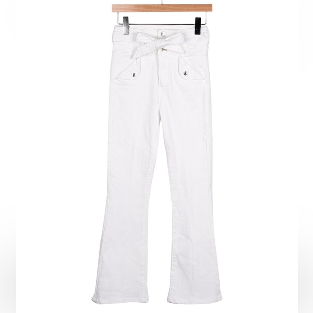 Veronica Beard Giselle High Rise White Jeans Size 26